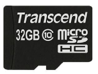 Transcend SDHC Micro Class 10 32GB microSDXC/SDHC Class 10 32GB with Adapter, 32 GB, MicroSDHC, Class 10, NAND, 90 MB/s, Black