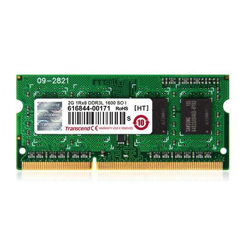 Transcend 4GB DDR3-1600 Transcend 4GB DDR3-1600, 4 GB, 1 x 4 GB, DDR3, 1600 MHz, 204-pin SO-DIMM
