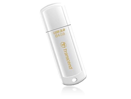 Transcend JetFlash 730 64GB USB3.0 JetFlash 730 64GB USB 3.0, 64 GB, USB Type-A, 3.2 Gen 1 (3.1 Gen 1), Cap, 8.5 g, White