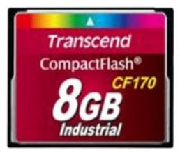 Transcend 8GB CF CARD (CF170) CF170, 8 GB, CompactFlash, MLC, 90 MB/s, 60 MB/s, Heat resistant,Shock resistant