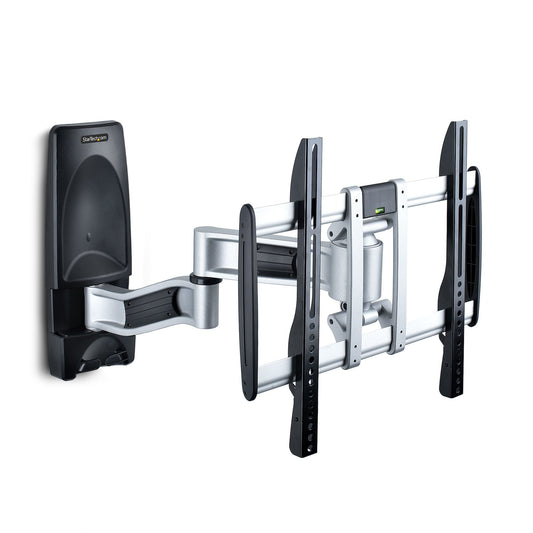 StarTech.com Articulating TV Wall Mount, VESA Wall Mount, Supports 26 to 65 inch/99lb/Flat/Curved TVs, Retractable Low Profile Wall Mount TV Bracket, Adjustable Corner TV Wall Mount - TAA