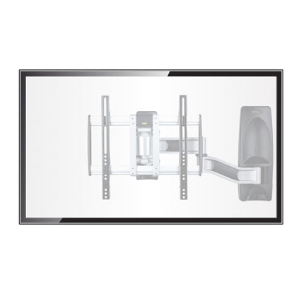 StarTech.com Articulating TV Wall Mount, VESA Wall Mount, Supports 26 to 65 inch/99lb/Flat/Curved TVs, Retractable Low Profile Wall Mount TV Bracket, Adjustable Corner TV Wall Mount - TAA