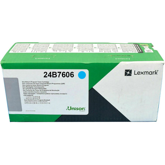Lexmark 24B7606 Toner cyan return program, 12K pages ISO/IEC 19752 for Lexmark XC 8355
