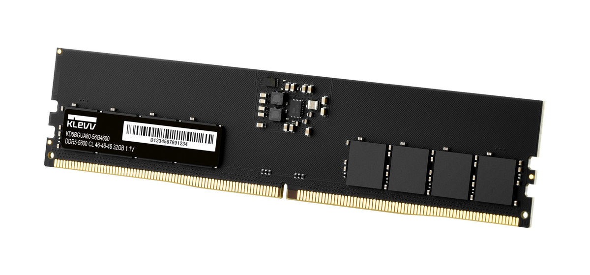 Klevv 32GB PC RAM MODULE DDR5 5600MT/s PC5-44800 UNBUFFERED NON-ECC 1.1V 2GX8 CL46