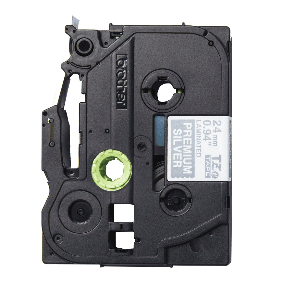 Brother TZE-PR955 DirectLabel black on premium silver 24mm x 8m for Brother P-Touch TZ 3.5-24mm/HSE/36mm/6-24mm/6-36mm