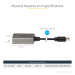 StarTech.com Mini DisplayPort to HDMI Adapter - mDP to HDMI Adapter Dongle - 1080p - Mini DisplayPort 1.2 to HDMI Monitor/Display - Mini DP to HDMI Video Converter - 12" Long Attached Cable - Upgraded Version of MDP2HDMI