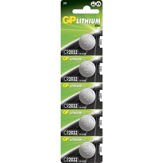 GP Batteries Lithium CR2032 Single-use battery Lithium-Manganese Dioxide (LiMnO2)
