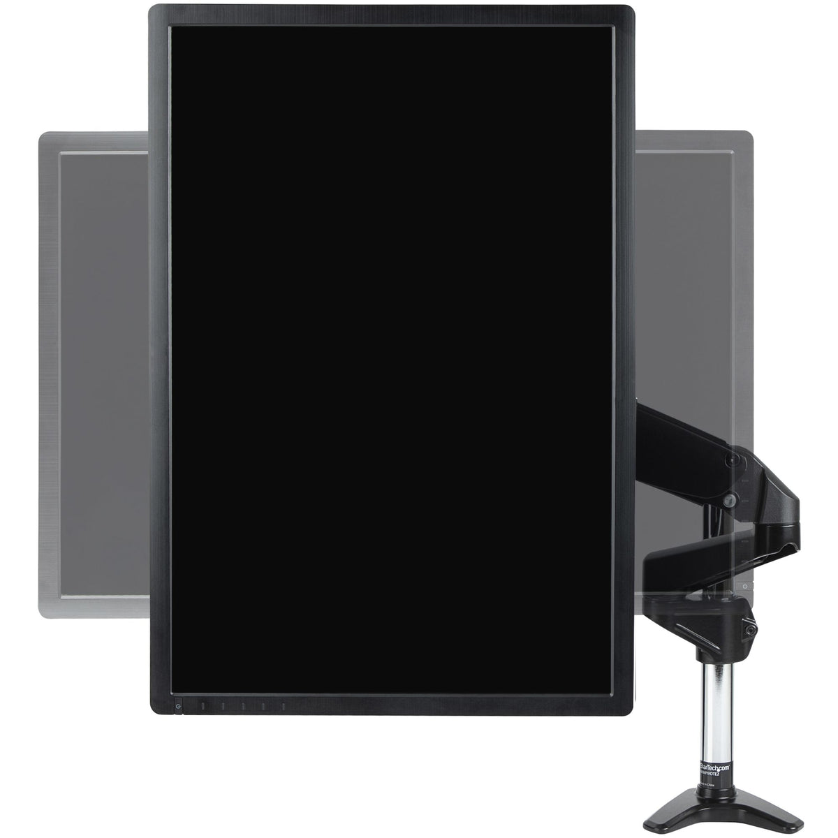 StarTech.com Desk Mount Monitor Arm for Single VESA Display up to 32" or 49" Ultrawide (17.6lb/8kg) - Full Motion Articulating & Height Adjustable - C-Clamp, Grommet - Single Monitor Arm