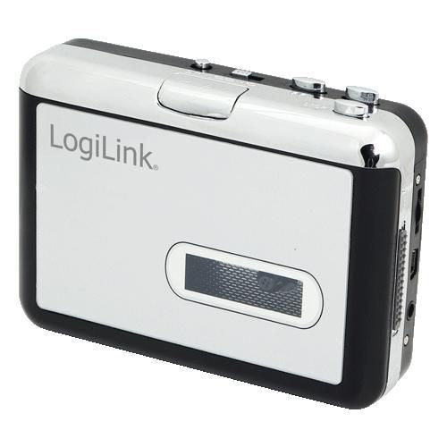 LogiLink USB Cassette Capture & Player UA0156, 100 - 20000 Hz, 3.5 mm, Black,Silver, AA, 3 V, 170