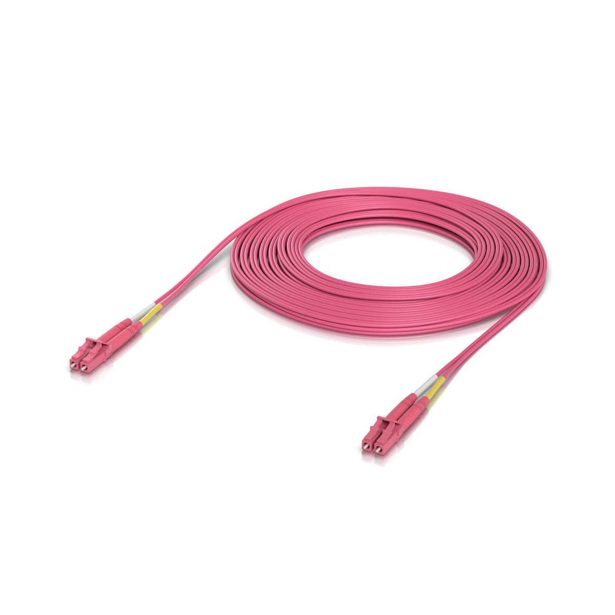 Ubiquiti Indoor OM4 multi-mode fiber patch cable with duplex LC UPC connectors. Cable length 10M