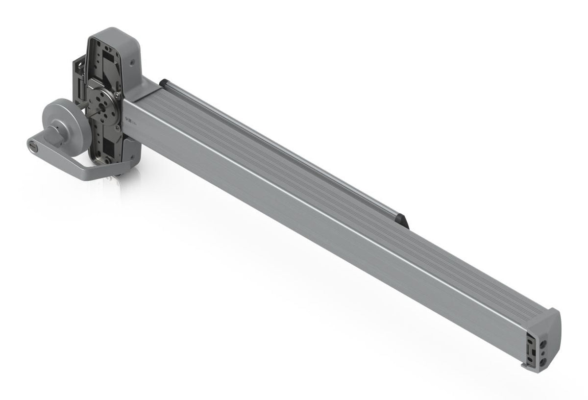Ubiquiti A single-latched bar installed on emergency exit doors, allowing quick and easy egress by pushing the bar to open the door