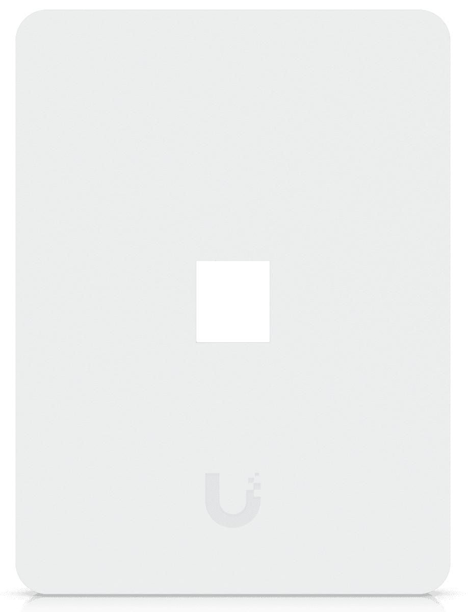 Ubiquiti Universal keystone wall plate with paintable cover for a clean, customizable finish. 1P
