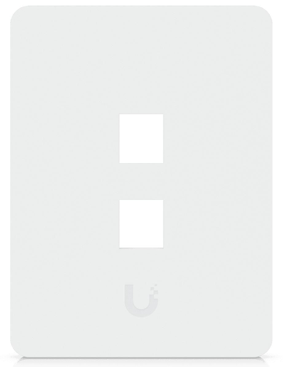 Ubiquiti Universal keystone wall plate with paintable cover for a clean, customizable finish. 2P