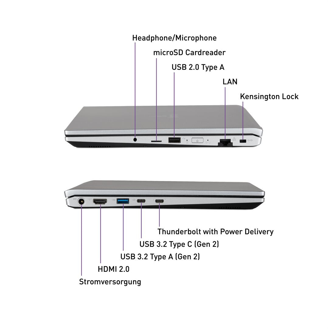 TERRA MOBILE UK1220800 laptop Intel® Core™ i7 i7-1355U 39.6 cm (15.6") Full HD 16 GB DDR5-SDRAM 512 GB SSD Wi-Fi 6 (802.11ax) Windows 11 Pro Silver