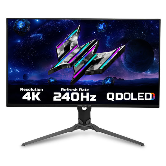 Acer X Predator X27X1 - 26.5", Ultra HD (3840x2160), QD-OLED, 240Hz, 0.03ms, HDR400 TrueBlack, FreeSync Premium Pro, Gaming Monitor