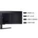 Acer X Predator X49X curved ultra-wide QD-OLED gaming monitor - 49", 32:9, QD-OLED, 1800R curve, Double Quad HD, 240Hz, 0.03ms, AMD FreeSync Premium, DisplayHDR 400 True Black, HDMI, DP & USB-C