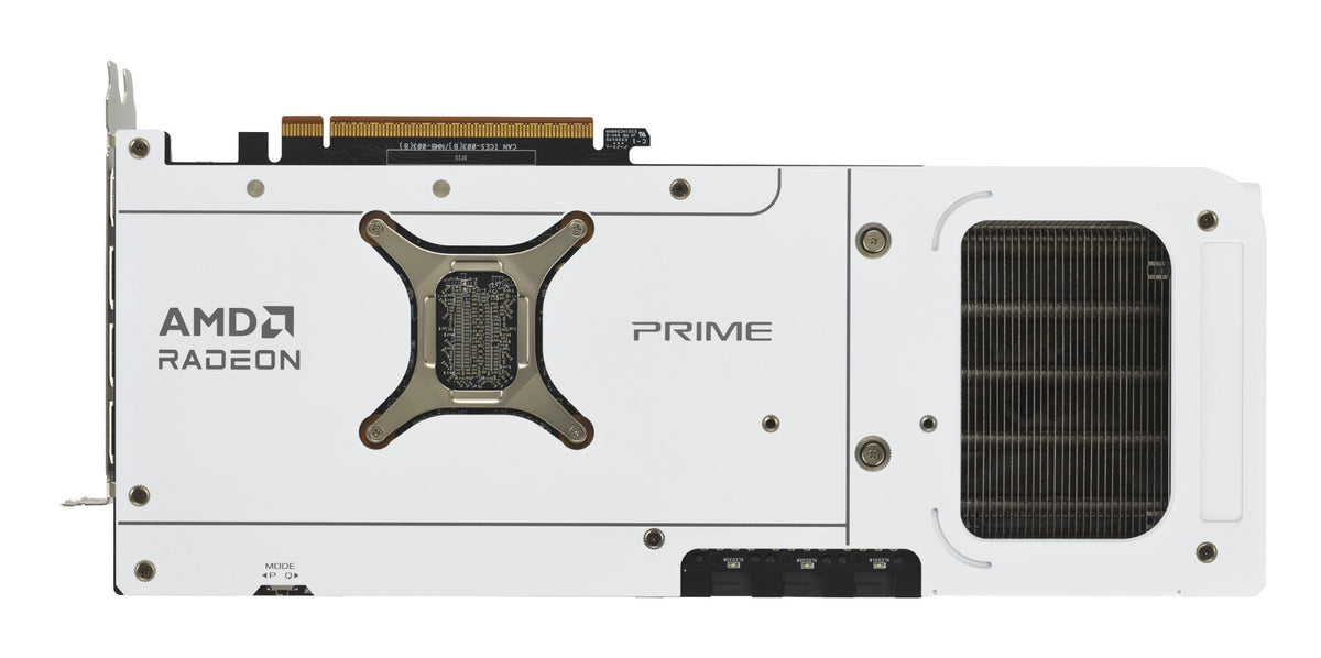ASUS Prime -RX9070XT-O16G-WHITE AMD Radeon RX 9070 XT 16 GB GDDR6