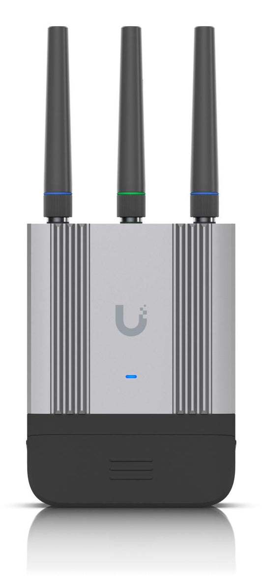 Ubiquiti Compact and ruggedized LTE Cat 4 mobile WiFi router designed for indoor/outdoor IoT applications - UK Plug