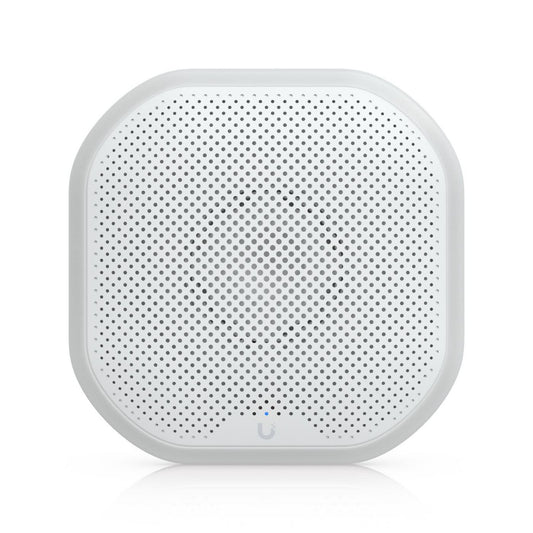 Ubiquiti All-weather siren delivering 110dB alarm and emergency LED lighting powered using PoE input
