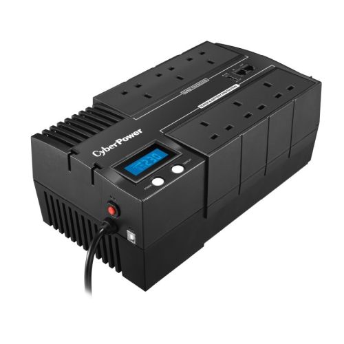 CyberPower BRICs 1200VA Line Interactive UPS, 720W, LCD Display, 6 x UK Plug, AVR Energy Saving, Wall Mountable