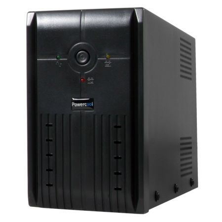 Powercool 850VA Smart UPS, 510W, LED Display, 2x UK Plug, 2x RJ45, USB