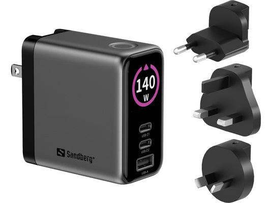 Sandberg Travel Charger PD140W Display