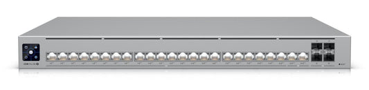 Ubiquiti Professional-grade, Layer 3 Etherlighting switch with (2) 10 GbE PoE, (22) 2.5 GbE PoE, and (4) 10G SFP ports - UK Plug