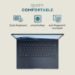 ASUS Zenbook 14 OLED UX3405CA-QL104W Intel Core Ultra 9 285H Laptop 35.6 cm (14") Touchscreen WUXGA 32 GB LPDDR5x-SDRAM 1 TB SSD Wi-Fi 7 (802.11be) Windows 11 Home Blue