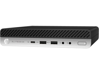 T1A HP EliteDesk 800 G5 Refurbished Intel® Core™ i5 i5-9500 8 GB DDR4-SDRAM 256 GB SSD Windows 11 Pro Mini PC Black, Silver