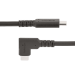 StarTech.com 1.6ft (50cm) USB-C Cable, Right-Angled, USB 10Gbps, 100W (5A) Power Delivery, 8K 60Hz / 4K 144Hz DP Alt Mode, Rugged USB C Cord - Thunderbolt Compatible
