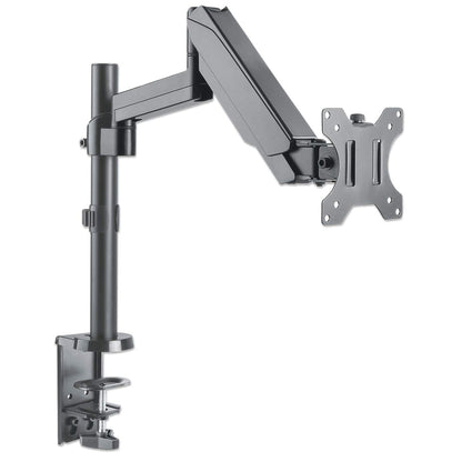 Manhattan Desk Mount for TV & Monitors (Full Motion Gas Spring), For screens 13" to 27", Clamp or Grommet Assembly, VESA compatibility: 75x75mm and 100x100mm - check the dimensions of the four mounting holes on back of screen to ensure it fits, Max 8kg, B