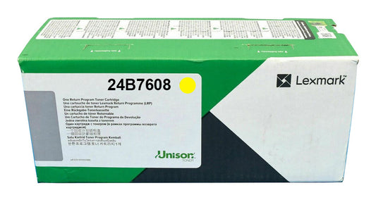 Lexmark 24B7608 Toner yellow return program, 12K pages ISO/IEC 19752 for Lexmark XC 8355