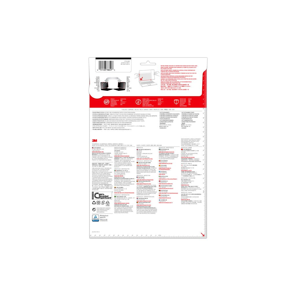 3M Black Privacy Filter for Notebooks PF14.0W
