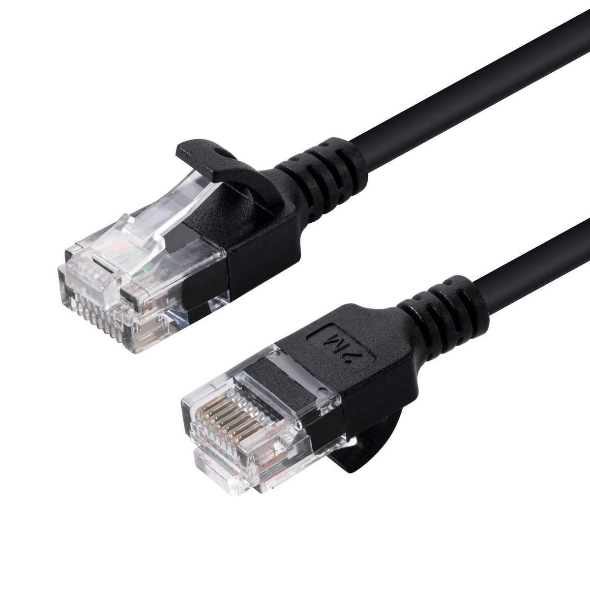 MicroConnect U/UTP CAT6A Slim 0.25M Black Unshielded Network Cable, LSZH 4x2xAWG 28 CU, OD : 3.6mm