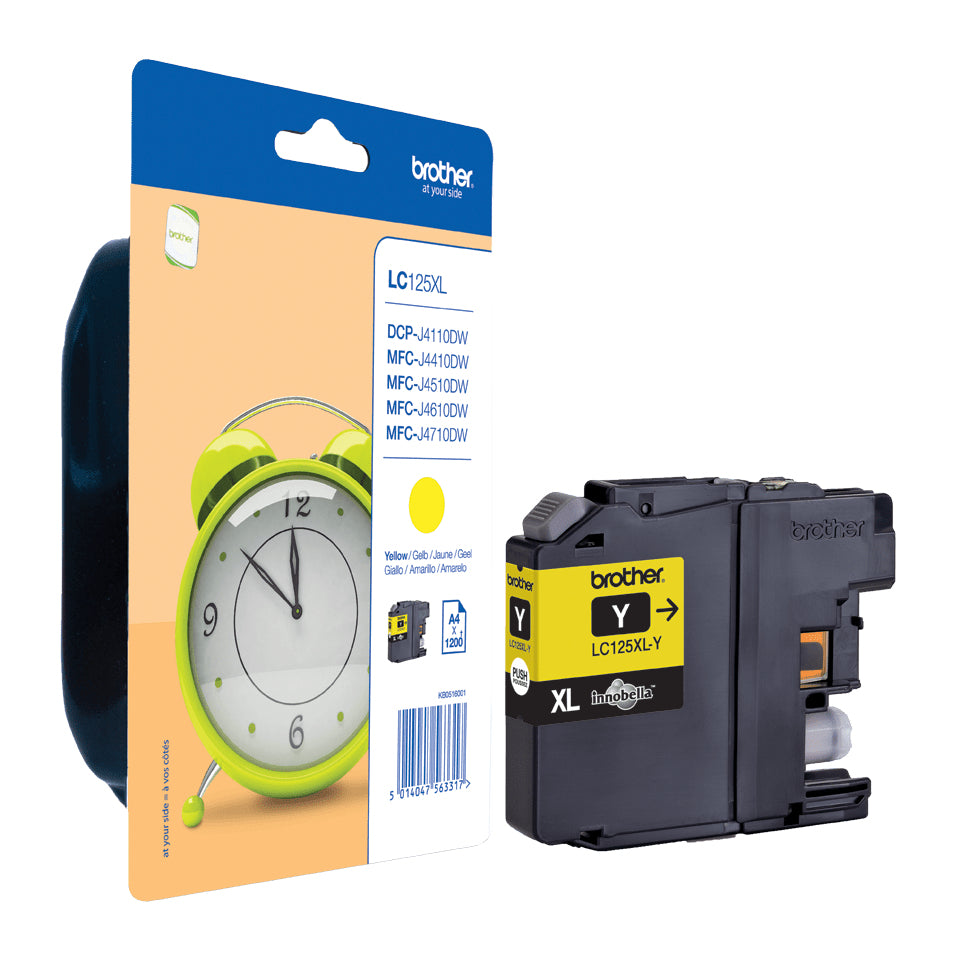 Brother LC-125XLY Ink cartridge yellow, 1.2K pages ISO/IEC 24711 10ml for Brother MFC-J 4510/6920