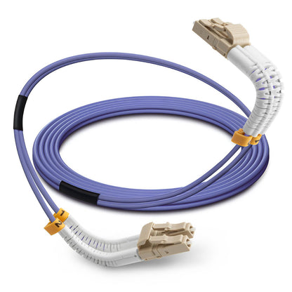 Lanview LVO231810-FLEX InfiniBand/fibre optic cable 1 m LC Purple