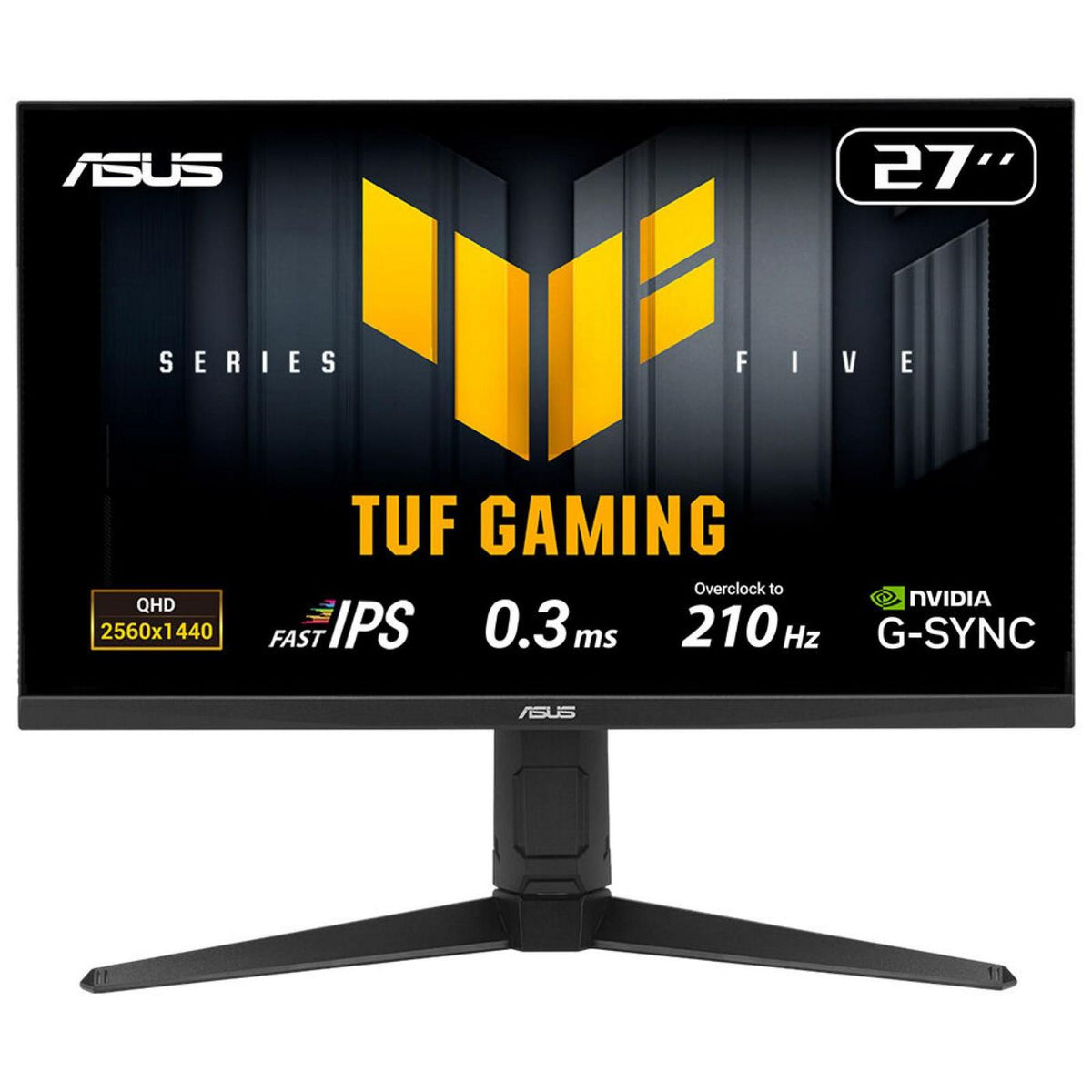 Asus Vg27Aql5A Computer Monitor 68.6 Cm (27") 2560 X 1440 Pixels Wide Quad Hd Lcd Black