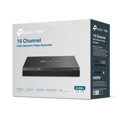 TP-Link VIGI NVR2016H-16MP network video recorder Black