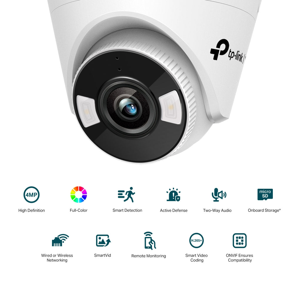 TP-Link VIGI C440(4mm) Turret IP security camera Indoor & outdoor 2560 x 1440 pixels Ceiling