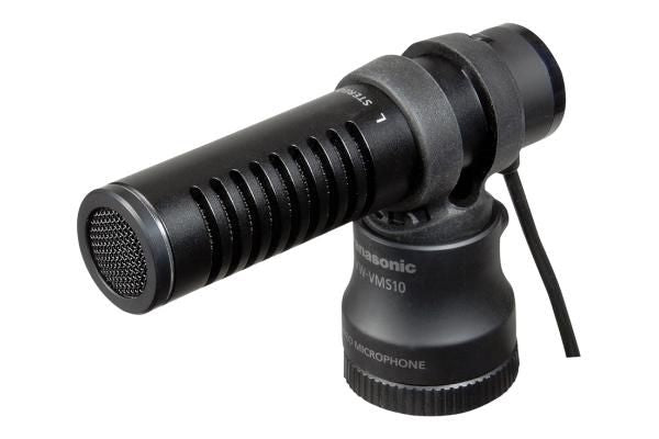 Panasonic MICROF VID VW-VMS10, Digital camcorder microphone, Wired, Black, - X920/910 - V720/710, 152.4 mm, 50.8 mm