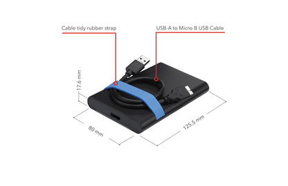 Verbatim Store'N'Go Enclosure Kit HDD/SSD enclosure Black, Blue 2.5"