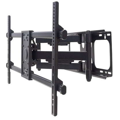 Manhattan Wall Mount for TV & Monitors (Full Motion), For screens 37" to 75", VESA compatibility: all between 200x200mm to 800x400mm - check the dimensions of the four mounting holes on back of screen to ensure it fits, Max 75kg, Black, Bracket, Lifetime