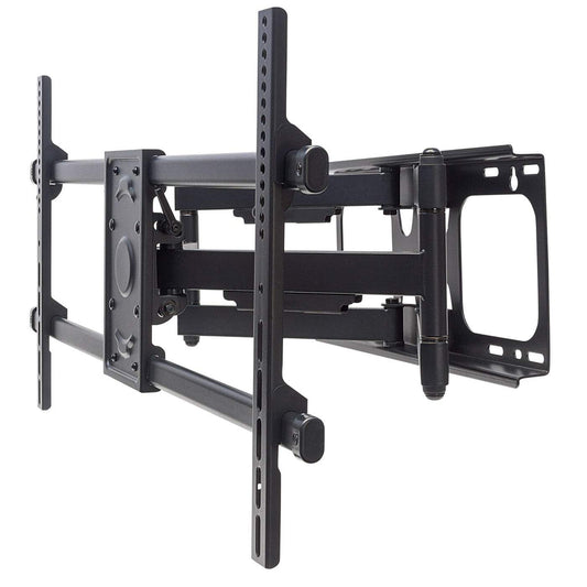 Manhattan Wall Mount for TV & Monitors (Full Motion), For screens 37" to 75", VESA compatibility: all between 200x200mm to 800x400mm - check the dimensions of the four mounting holes on back of screen to ensure it fits, Max 75kg, Black, Bracket, Lifetime
