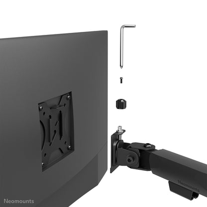 Neomounts DS60-600BL2 Monitor arm 10-32" - Quick-fix - 180°-stop