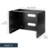 StarTech.com 8U Wall Mount Network Rack - 14 Inch Deep (Low Profile) - 19" Patch Panel Bracket for Shallow Server and IT Equipment, Network Switches - 80lbs/36kg Weight Capacity, Black - TAA