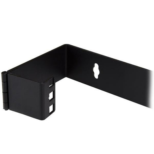 StarTech.com 1U Hinged Wall Mount Patch Panel Bracket - 6 inch Deep - 19" Patch Panel Swing Rack for Shallow Network Equipment- 17lbs