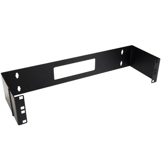 StarTech.com 2U Hinged Wall Mount Patch Panel Bracket - 6 inch Deep - 19" Patch Panel Swing Rack for Shallow Network Equipment- 22lbs