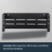 StarTech.com 4U Hinged Wall Mount Patch Panel Bracket - 6 inch Deep - 19" Patch Panel Swing Rack for Shallow Network Equipment- 33lbs