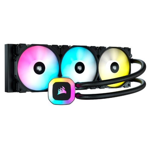 Corsair H150 RGB 360mm Liquid CPU Cooler, 12cm SP RGB ELITE Fans, RGB Pump Head