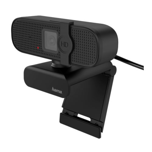 Hama C-400 FHD Webcam with Mic, 1080p, 30fps, Closable Lens, 360Â° Swivel Range, 70Â° Visual Angle